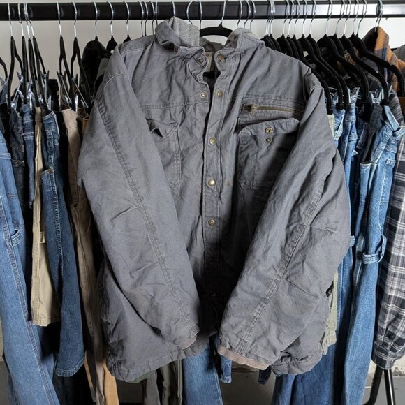 CANVAS Dickies hooded insulated work jacket - Picture 1 of 5